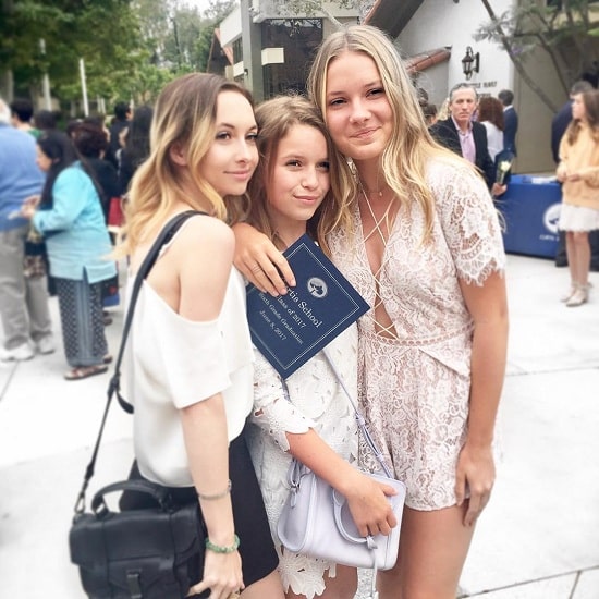 A picture of Josie Bush with her sisters.